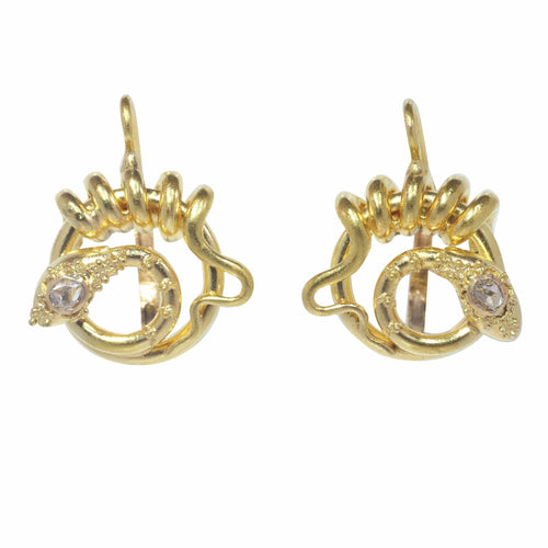 Boucles d'oreilles Boucles d'oreilles serpent, diamants 58 Facettes 23009-0036
