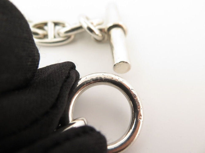 Bracelet vintage bracelet HERMES chaine ancre t19 13 maillons argent massif 58 Facettes 254651