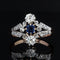Bague 54 Bague ancienne saphir diamants Belle époque 58 Facettes 21-846