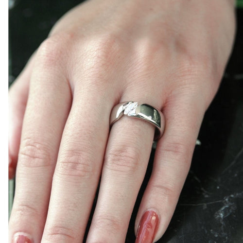 Bague 52 Bague Barro or gris diamants 58 Facettes 31E00177