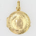 Pendentif Médaillon ancien en or jaune ciselé 58 Facettes 21-809