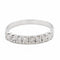 Bague 56 Bague Demi alliance Or blanc Diamant 58 Facettes 2225474CN