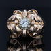 Bague 54 Bague dôme diamant vintage 58 Facettes 22-118