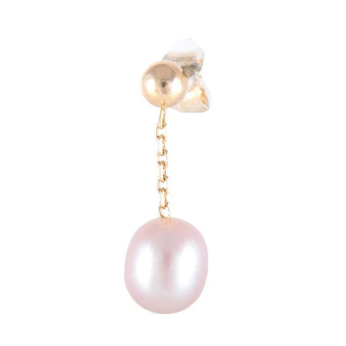 Boucles d'oreilles Boucles d’oreilles pendantes Perles de culture roses 58 Facettes