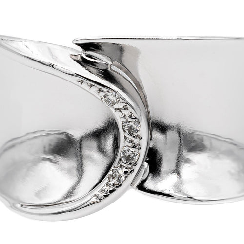 Bague 55 Bague Bandeau Or blanc Diamant 58 Facettes 2718331CN