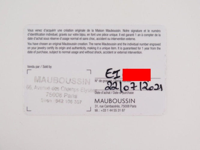 Bague 54 bague MAUBOUSSIN a jamais mon etoile n 3 ri1052pgdi 54 diamant or 18k 58 Facettes 253997