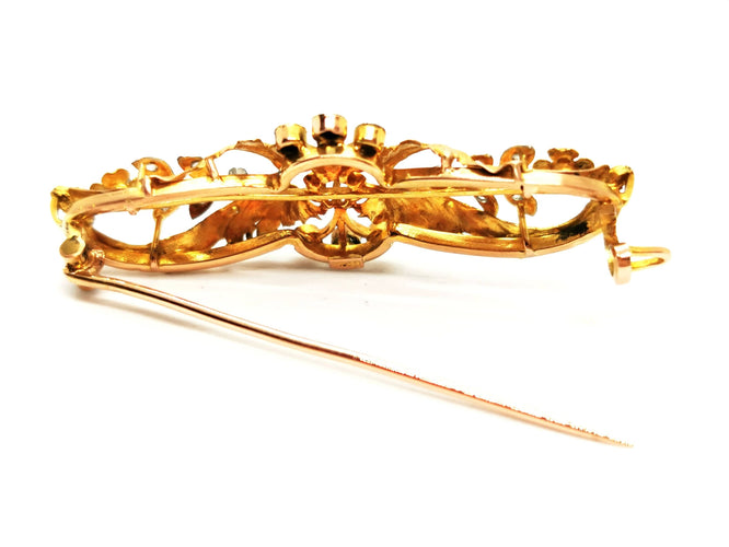 Broche Broche Fleur Or jaune Diamant 58 Facettes 1520142CN