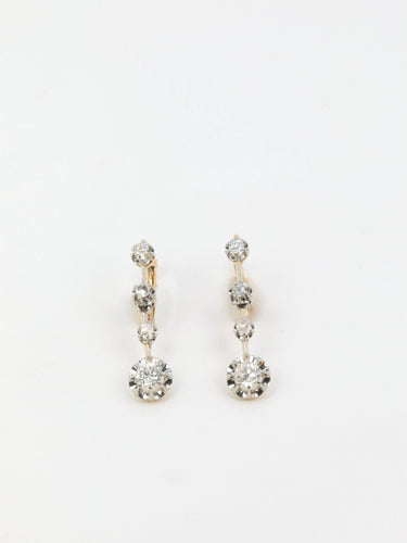 Boucles d'oreilles Dormeuses diamants 58 Facettes 652