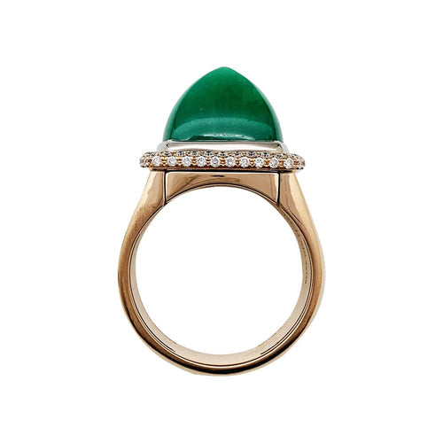 Bague 60 Bague Fred "Pain de sucre" en or rose et diamants, 7 pains de sucre. 58 Facettes 30796