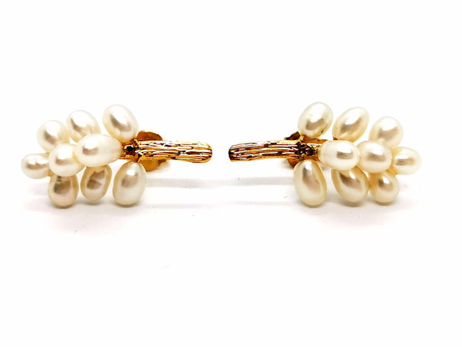 Boucles d'oreilles Boucles d'oreilles Or jaune Perle 58 Facettes 1091907CD