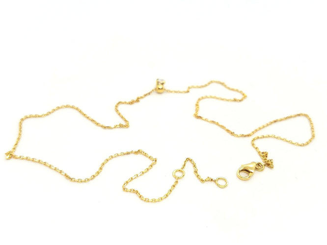 Collier Collier Chaîne + pendentif Or jaune Diamant 58 Facettes 579133RV