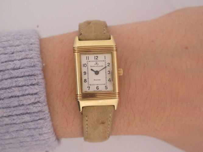 Montre montre jaeger lecoultre reverso lady 33 mm mecanique or 18k 58 Facettes 255591