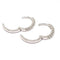 Boucles d'oreilles Boucles d'oreilles créoles diamants or blanc 58 Facettes