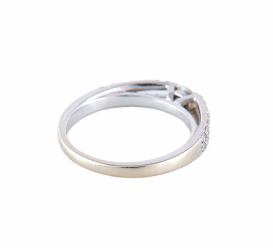 Bague BAGUE OR BLANC & DIAMANTS 58 Facettes BO/220060 NSS-STA