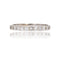 Bague 55 Demi alliance fine diamants or blanc 58 Facettes 22-457A