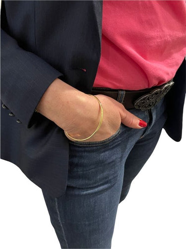 Bracelet BRACELET DEMI JONC RIGIDE 58 Facettes 046631