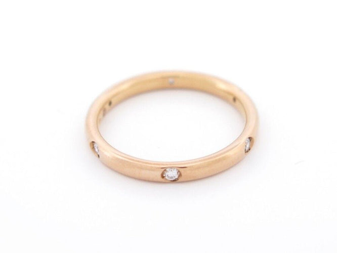 Bague 54 bague POMELLATO lucciole alliance or jaune 6 diamants 0.13ct t54 58 Facettes 244386