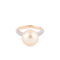 Bague Bague en or jaune, ornée d'une perle de culture Gold 58 Facettes