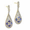 Boucles d'oreilles boucles d'oreilles  pendantes diamant saphir Art Déco 58 Facettes 23247-0283