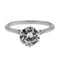 Bague 55 Bague Solitaire Or blanc Diamant 58 Facettes 2621604CN