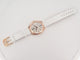 Montre montre CHAUMET liens en or rose 18k w23870-02a 33 mm quartz 58 Facettes 249529