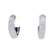 Boucles d'oreilles Boucles d'oreilles créoles en or blanc, diamants. 58 Facettes 32880