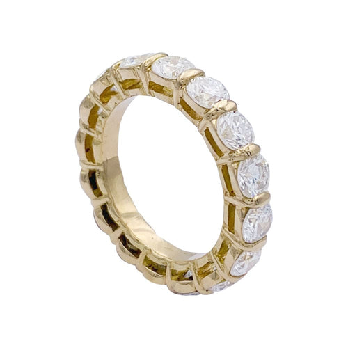 Bague 48 Alliance or jaune, diamants. 58 Facettes 32605