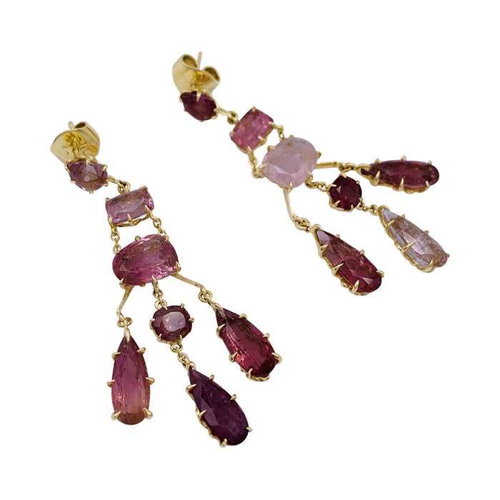 Boucles d'oreilles Boucles d'oreilles H.Stern,"Primavera", or jaune, tourmalines roses. 58 Facettes 32332