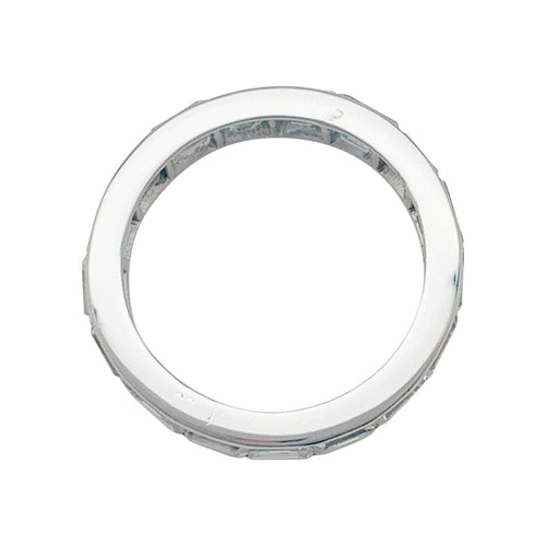 Bague 50 Alliance diamants baguette platine. 58 Facettes 31486