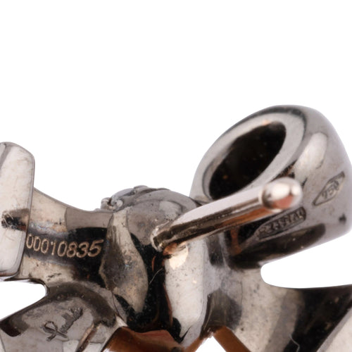 Boucles d'oreilles Boucles d'oreilles nœuds Pomellato modèle forever or gris et onyx 58 Facettes