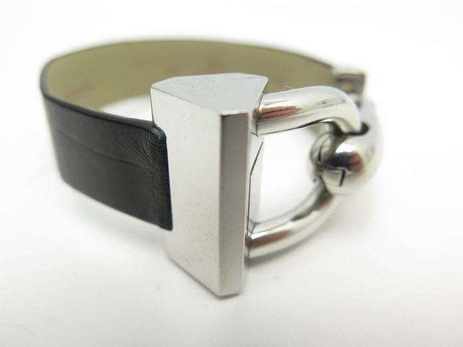 Montre montre VAN CLEEF & ARPELS cadenas 28 mm quartz diamant acier 2 bracelets croco 58 Facettes 244440