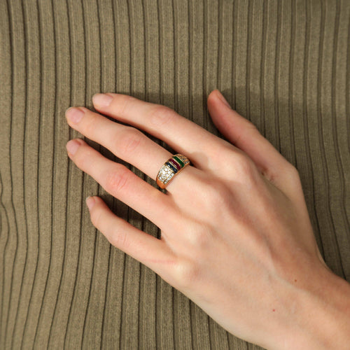 Bague BAGUE OR & PIERRES PRECIEUSES 58 Facettes BO/220085 NSS