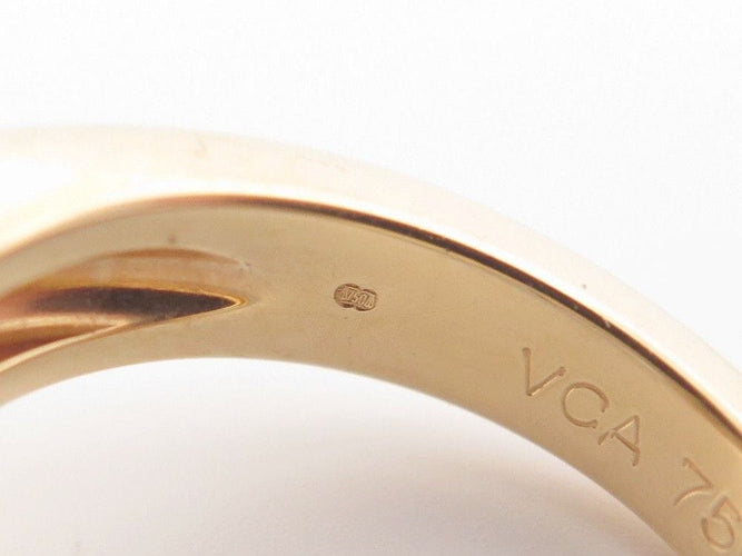 Bague 52 vintage bague VAN CLEEF & ARPELS pure alhambra 52 or jaune diamants 58 Facettes 252813