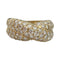 Bague 52 Bague "Croisée" en or jaune et diamants. 58 Facettes 31950