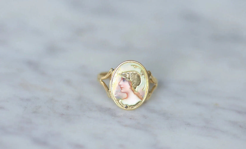 Bague Bague Athéna émail 58 Facettes