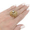 Bague 55 Bague Sterlé en or jaune et diamants. 58 Facettes 31575