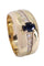 Bague 54 BAGUE MODERNE SAPHIR ET DIAMANTS 58 Facettes 064001