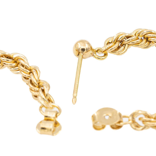 Boucles d'oreilles Boucles d'oreilles Maille torsadée Or jaune 58 Facettes 2283335CN