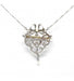 Collier Longueur : 53 cm / Jaune et blanc / Or 750 et Argent 925 Collier Broche diamants et perles 58 Facettes 190144R