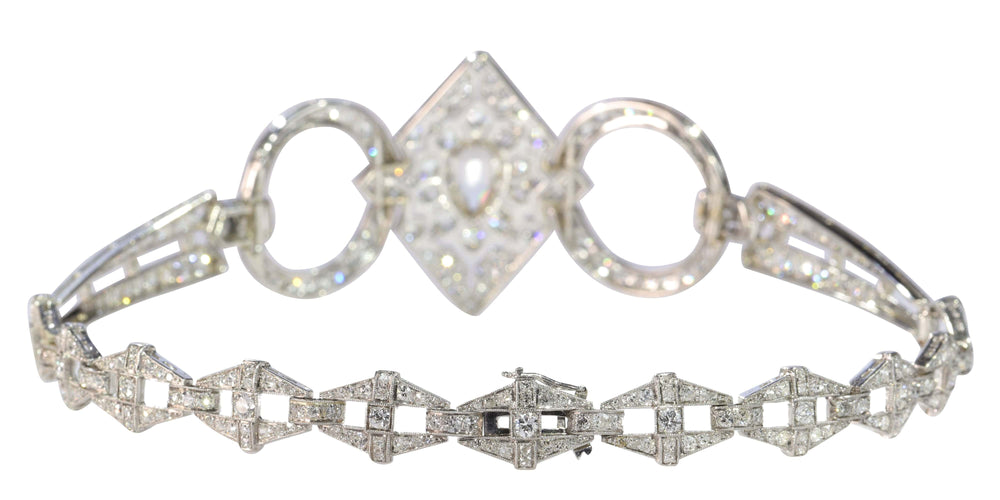 Collier Collier de chien diamants Art Déco 58 Facettes 23023-0064