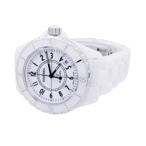 Montre Montre Chanel, "J12", céramique blanche. 58 Facettes 33583