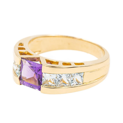 Bague 52 Bague Or jaune Améthyste 58 Facettes 2381958CN