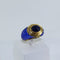 Bague Bague Or jaune Résine Pierre bleue 58 Facettes