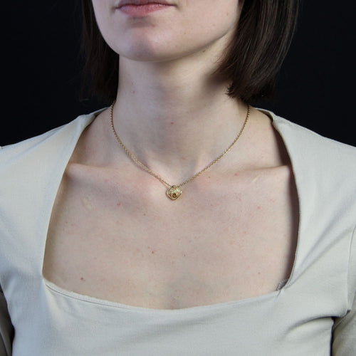 Pendentif Pendentif ancien bouton de rose 3 ors 58 Facettes CVP95