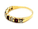 Bague 50 Bague Demi alliance Or jaune Rubis 58 Facettes 1733144CN
