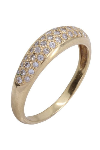 Bague 59 Bague jonc diamanté 58 Facettes 080361