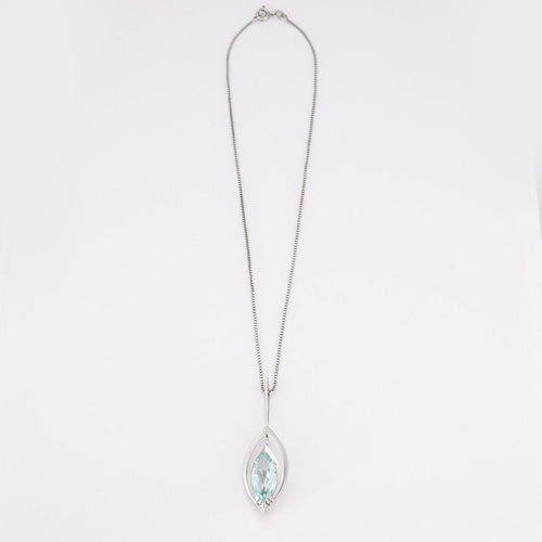 Collier Collier Pendentif Aigue-marine 58 Facettes