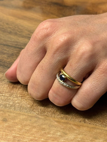 Bague 57 Bague en diamants & saphir 58 Facettes 664056