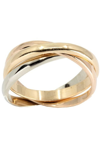 Bague ALLIANCE 3 ANNEAUX 3 ORS 58 Facettes 052421