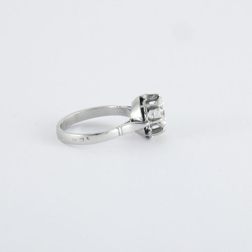 Bague 53 Bague Solitaire Platine Diamant 1.45ct 58 Facettes ADA02